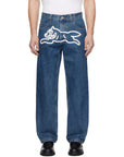 Icecream Running Dog Double Scoop Denim Pants Mid Wash Blue-AL Capone Premium