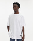 Just Cavalli T-Shirt Slub Back Print Leo White
