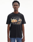 Just Cavalli T-Shirt Logo Flames Black