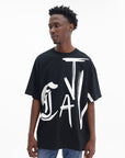 Just Cavalli T-Shirt Maxi Side Logo Black