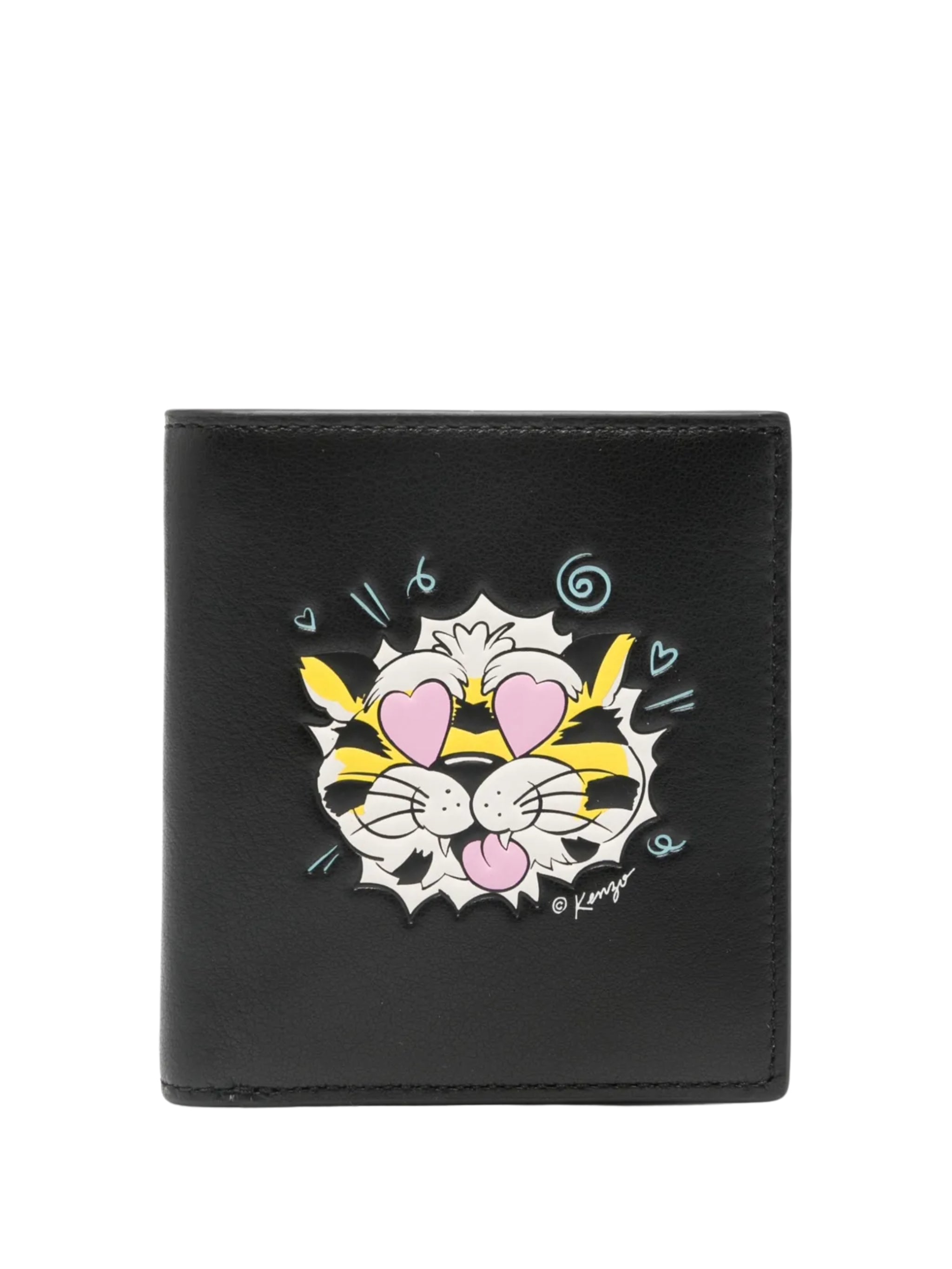 Kenzo Wallet Wild Tiger Mini Fold Black - AL Capone Premium