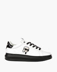 Karl Lagerfeld Sneaker Kl583 Kapri Kushion Lo Lace Lthr White-Black