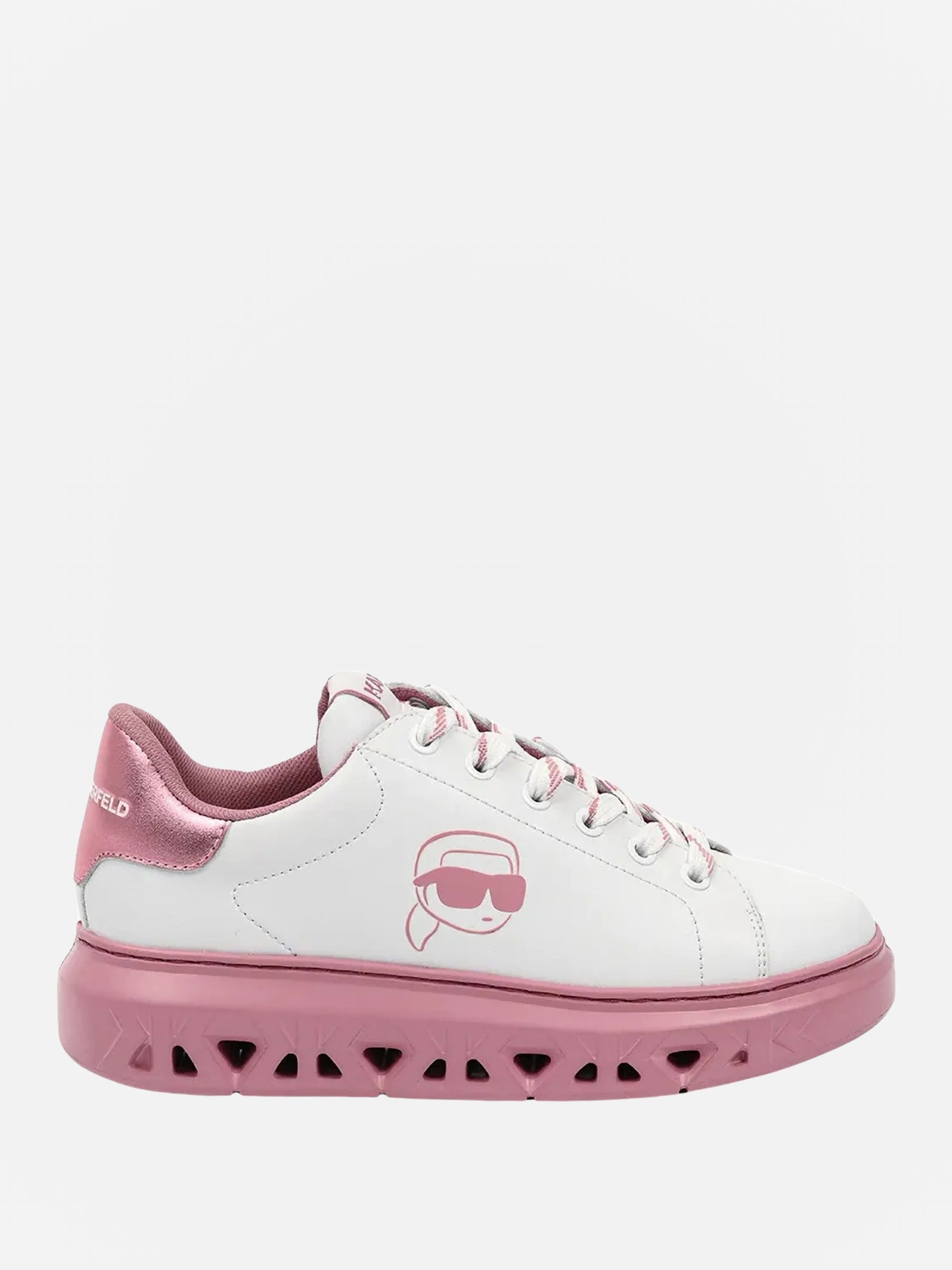 Karl Lagerfeld Sneaker Kapri Kite Outline NFT Lo Lace White/Pink-AL Capone Premium