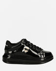 Karl Lagerfeld KL555 Sneaker Kapri NFT Lo Lace Black Leather/Mono