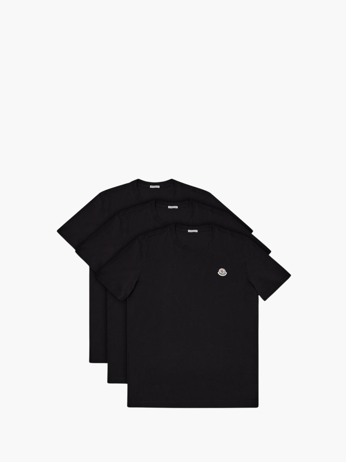 Moncler Ss T-Shirt 3 Pack Black