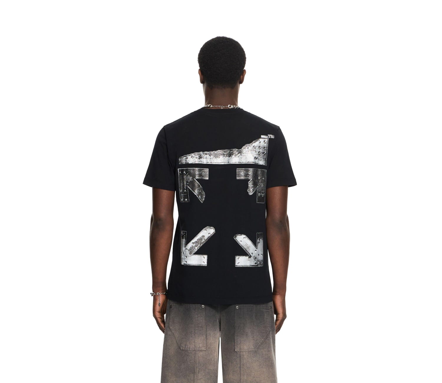 Off - White T-Shirt Metal Arrow SS Slim Black