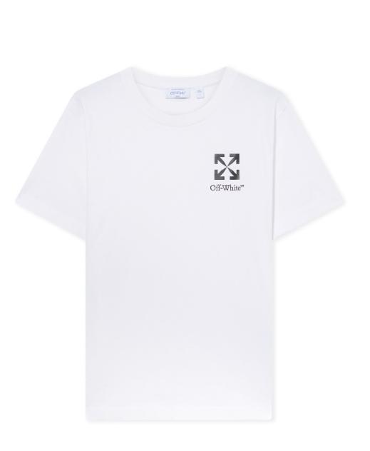 Off - White T-Shirt Small Arrow Slim White