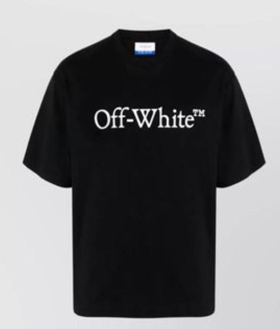 Off - White T-Shirt Big Bookish Skate Black