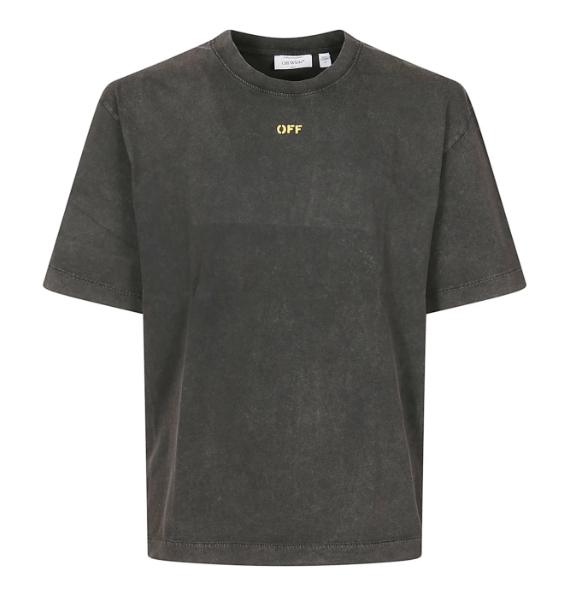 Off - White T-Shirt Fallen Caravaggio Black