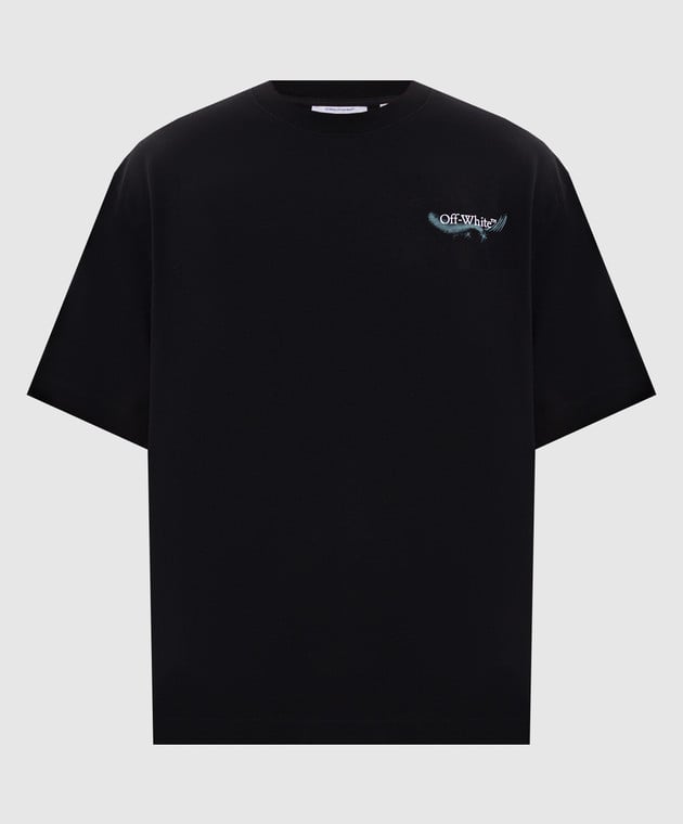 Off - White T-Shirt Moon SS Skate Tee Black