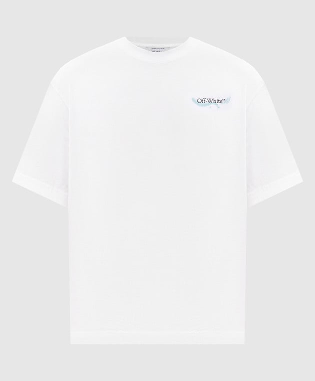 Off - White T-Shirt Moon SS Skate Tee White