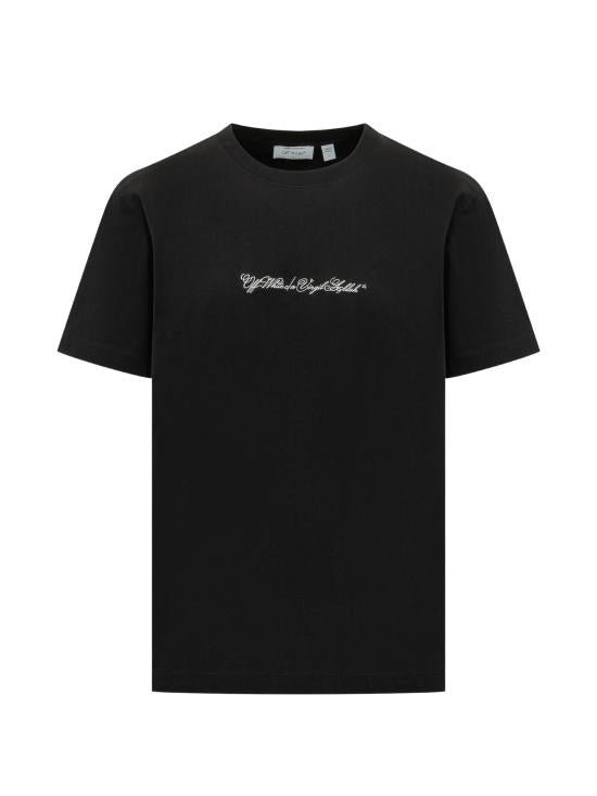 Off - White T-Shirt Script Arrow SS Slim Black