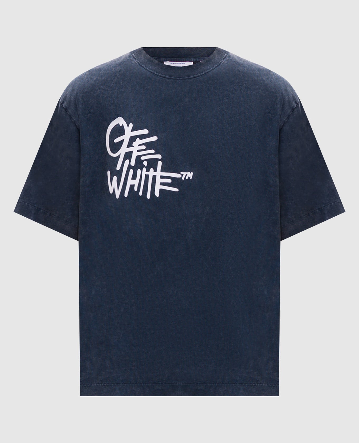Off - White T-Shirt Skate Vibe Mar Skate Midnight Blue