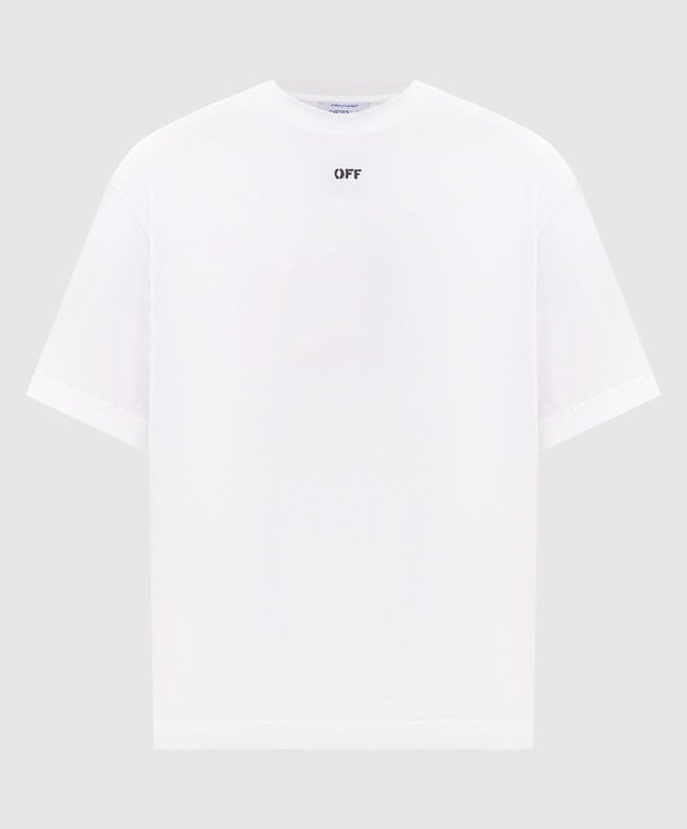 Off - White T-Shirt Rubbed Paint Arrows White