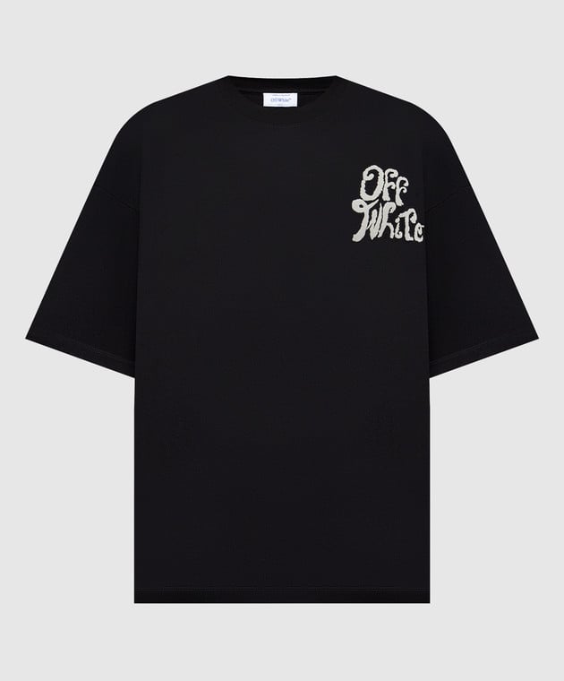 Off - White T-Shirt Grass Ink SS Black