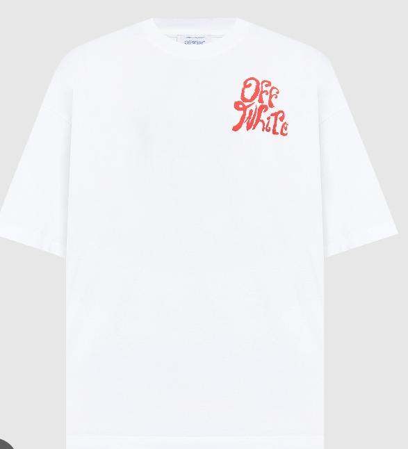 Off - White T-Shirt Grass Ink SS White