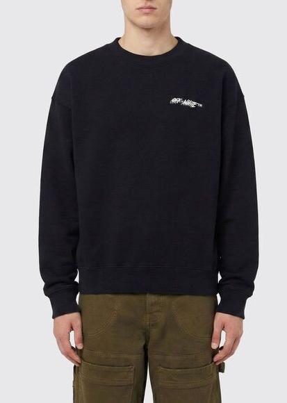 Off - White T-Shirt Off Logo Skate  Black