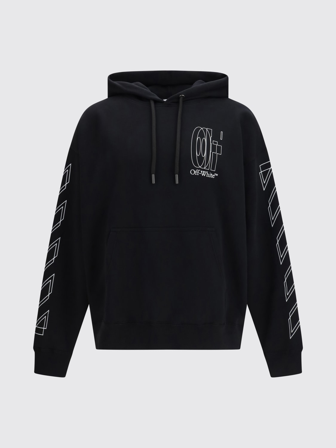 Off - White Hoodie Big Double Arrow Black
