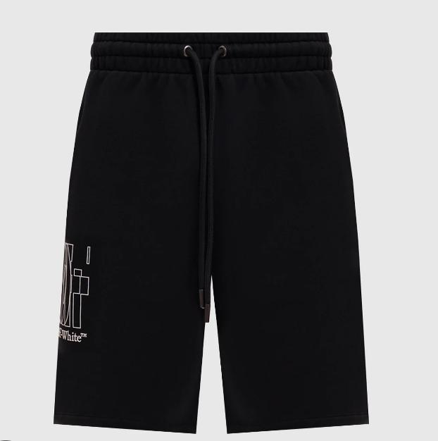 Off - White Shorts Big Double Arrow Black