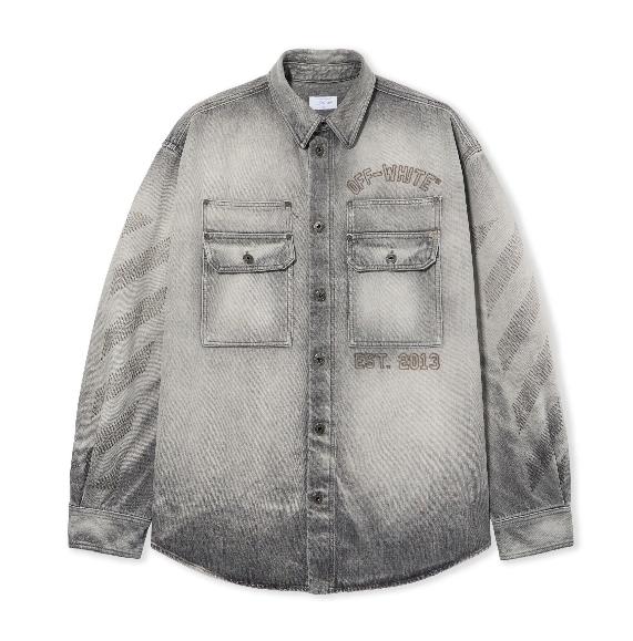 Off - White Shirt Diag Military Over Grey
