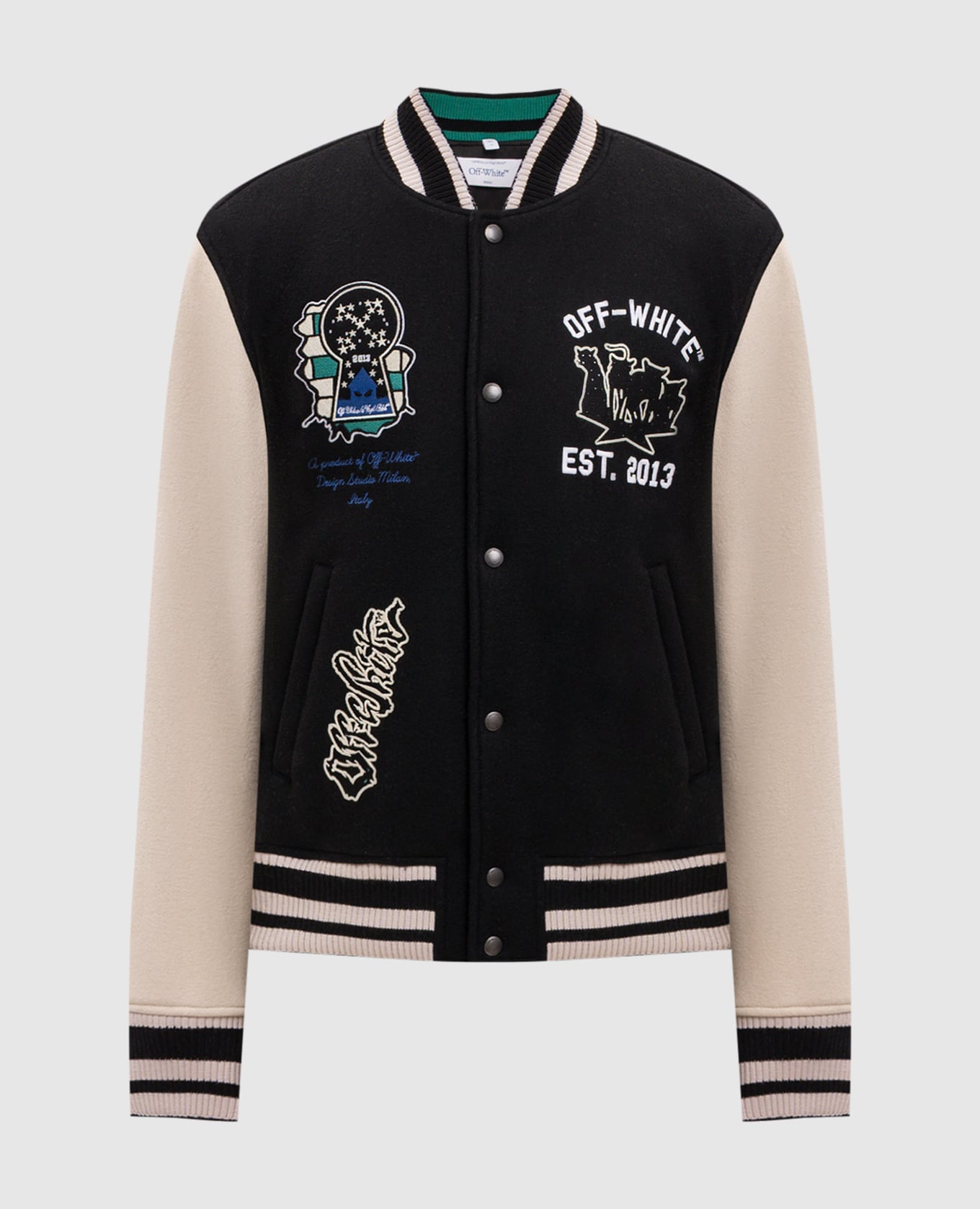 Off - White Jacket Panthers Varsity Black