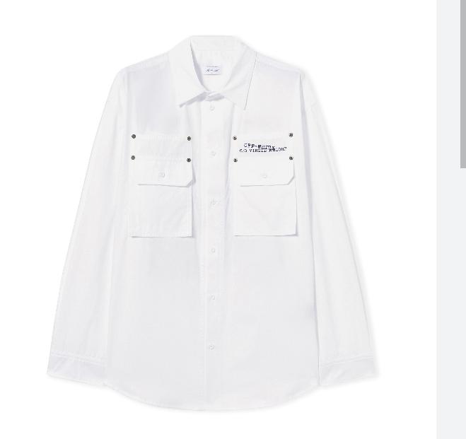 Off - White Shirt Script Arrow Over White