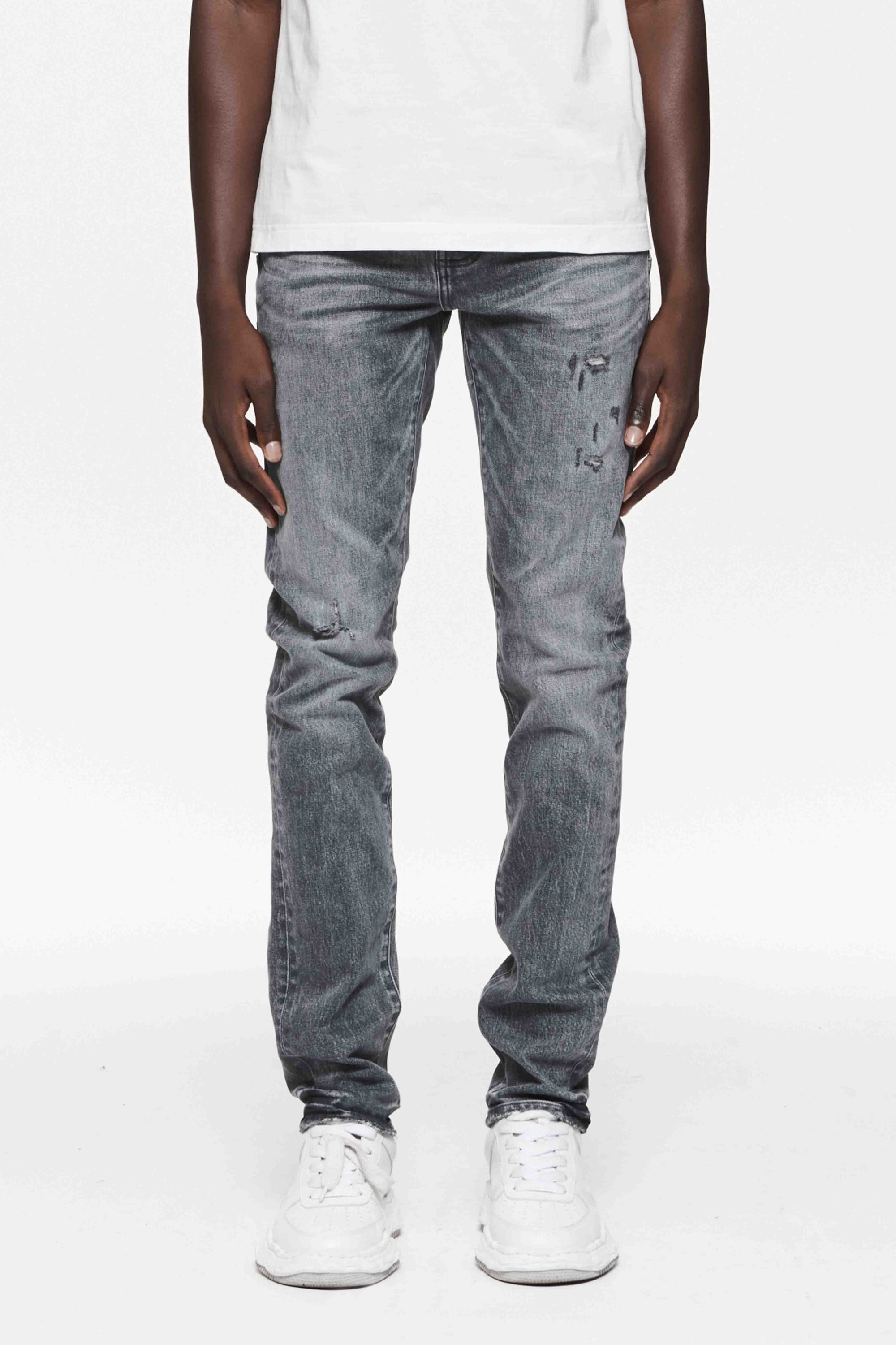 Purple Jeans Vintage Abrasions Grey