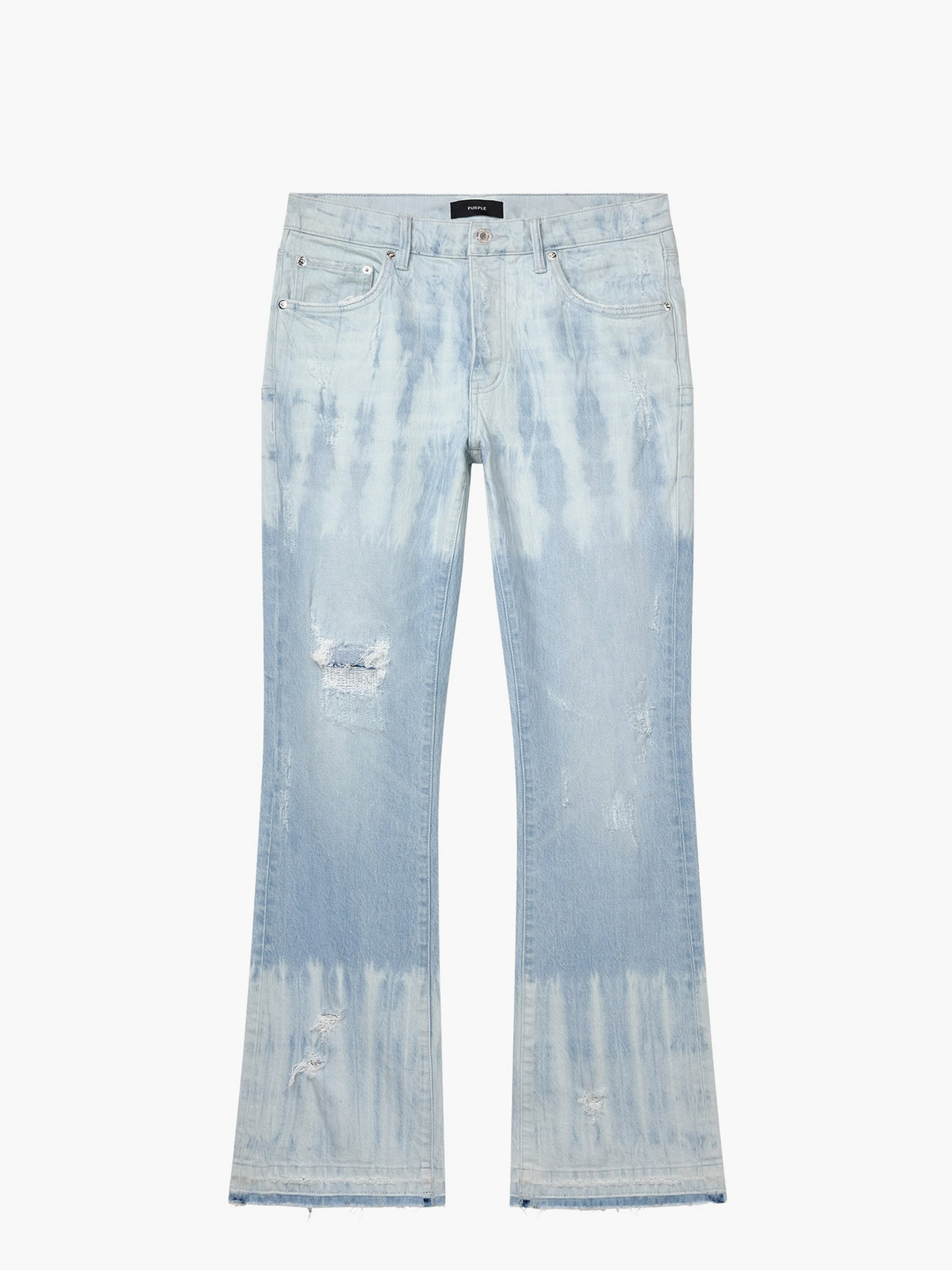 Purple Jeans Low Rise Slim Flare Light Indigo