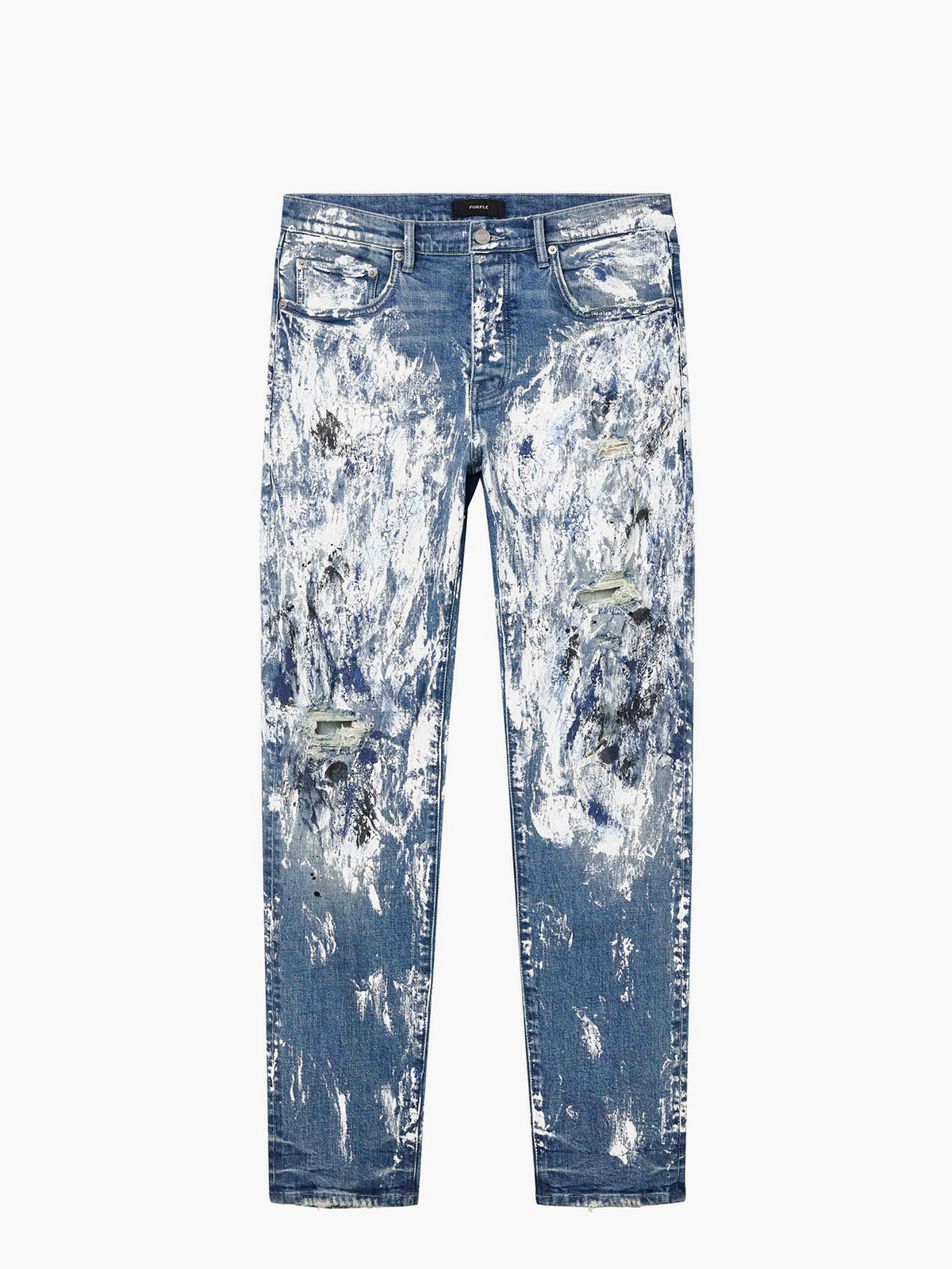Purple Jeans Slim Straight Mid Indigo