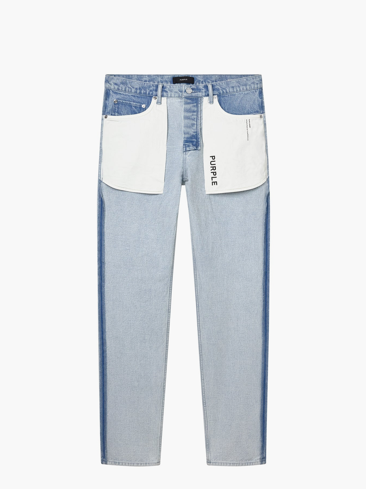 Purple Jeans Slim Straight Light Indigo