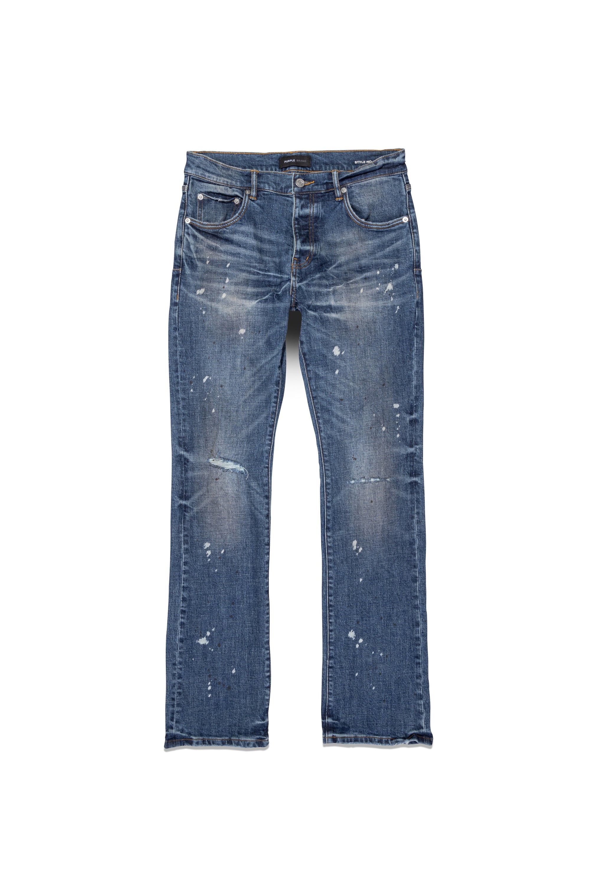 Purple Jeans Stretch Flare Indigo
