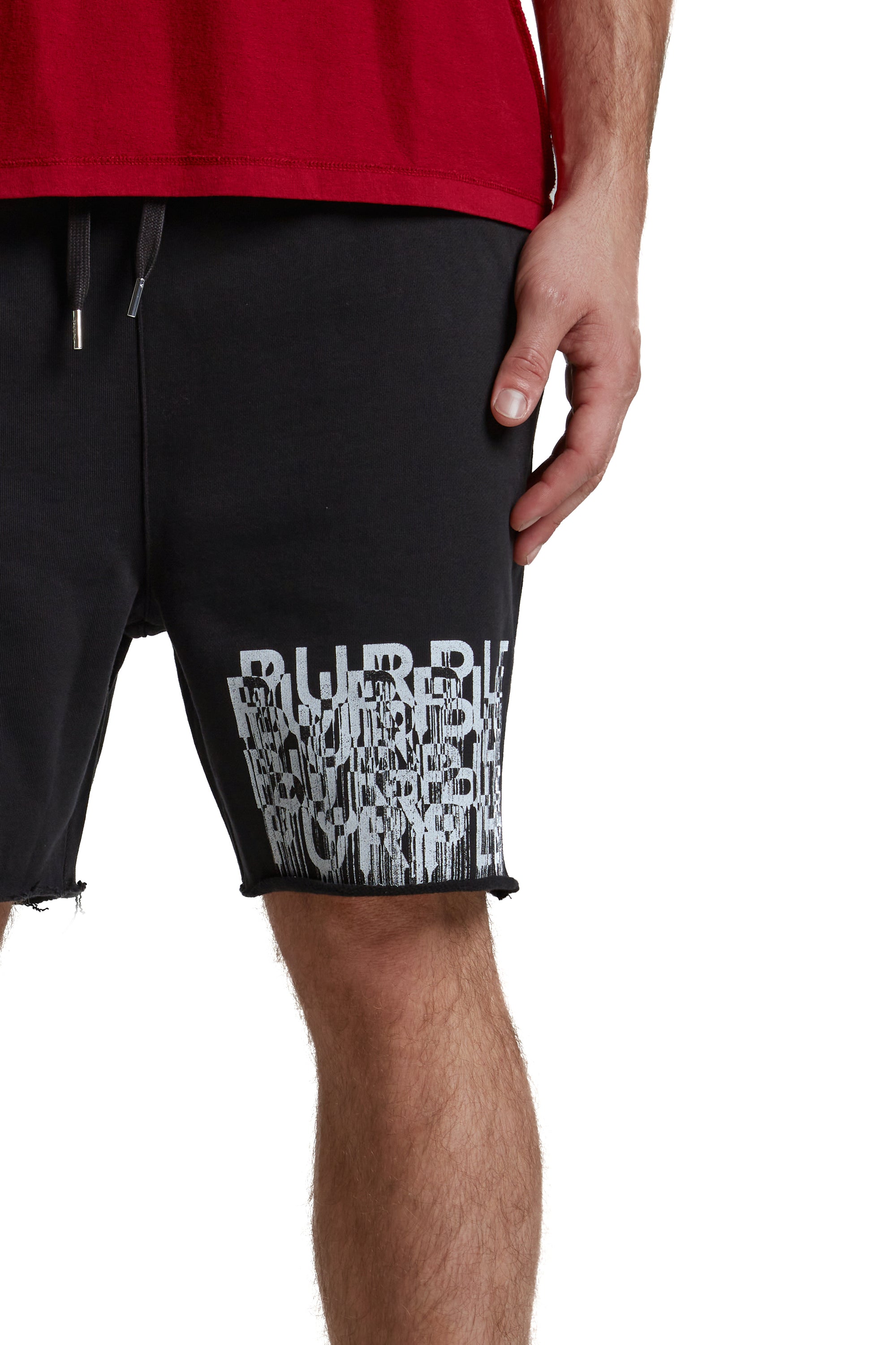 Purple Shorts MWT Fleece Beauty Black-AL Capone Premium