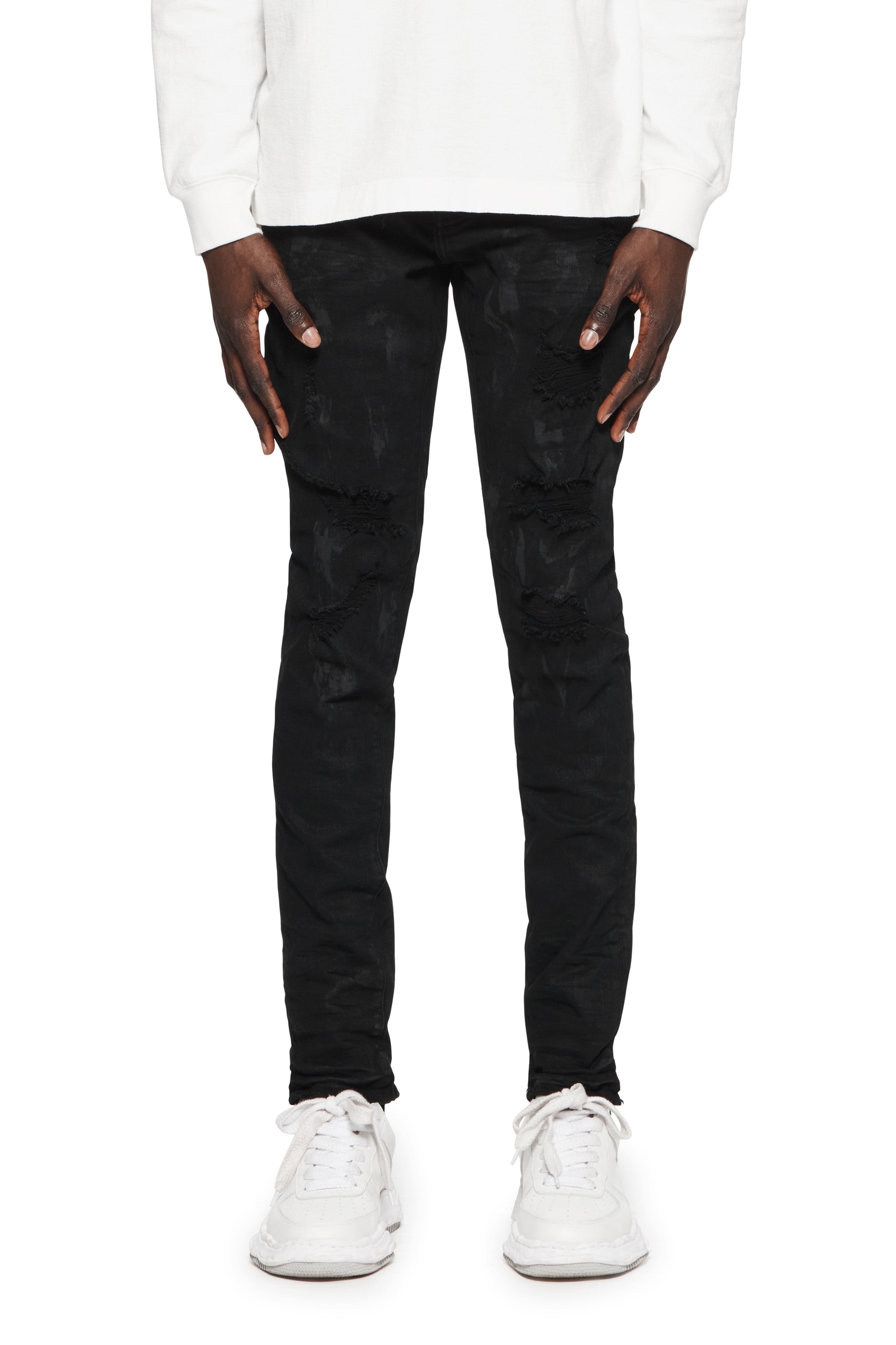 Purple Jeans Oil Spill Black