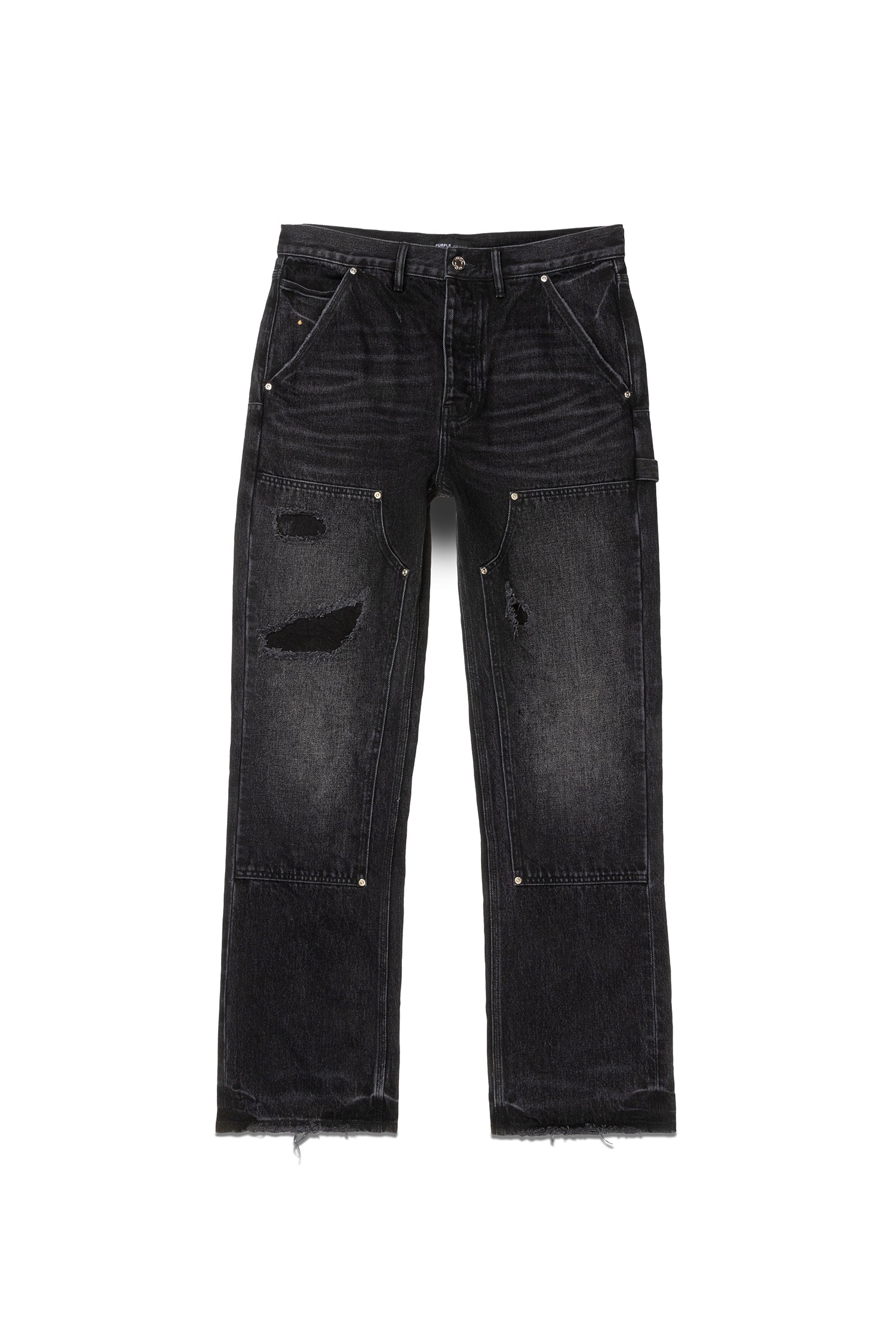 Purple Jeans Relaxed Carpenter Black