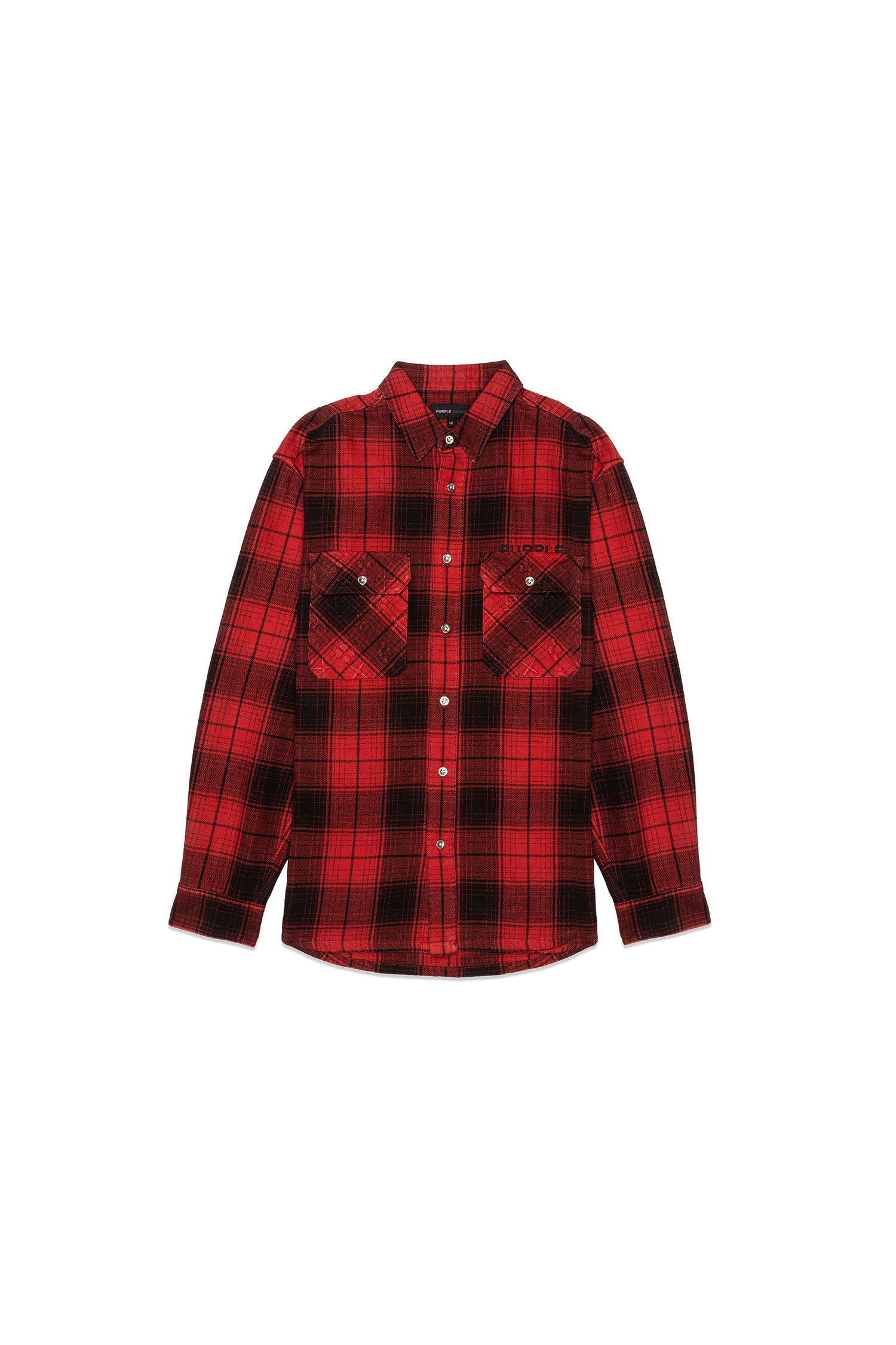 Purple Shirt Plaid Flannel Red