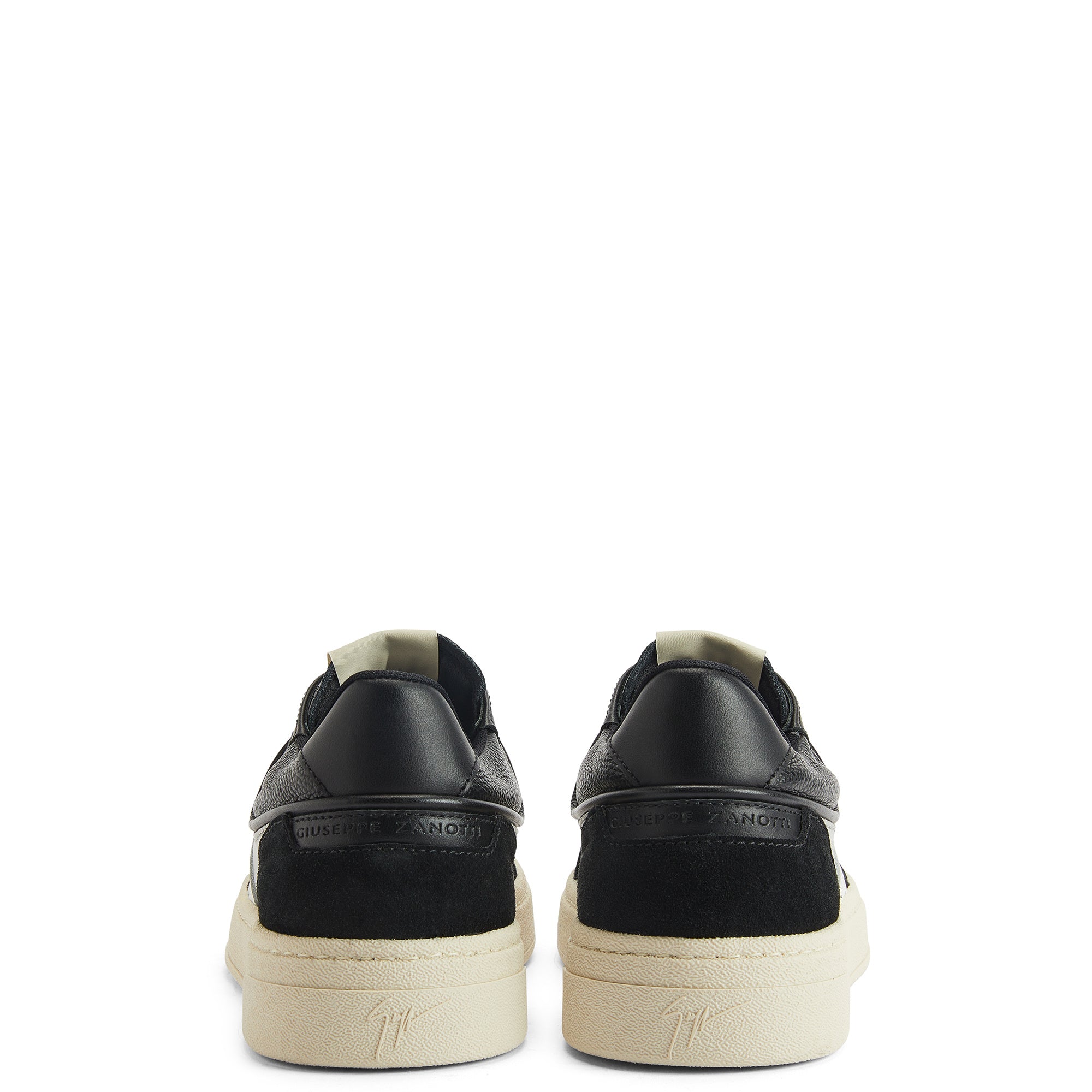 Giuseppe Zanotti Sneakers Z68 White Stripe Suede Front Black