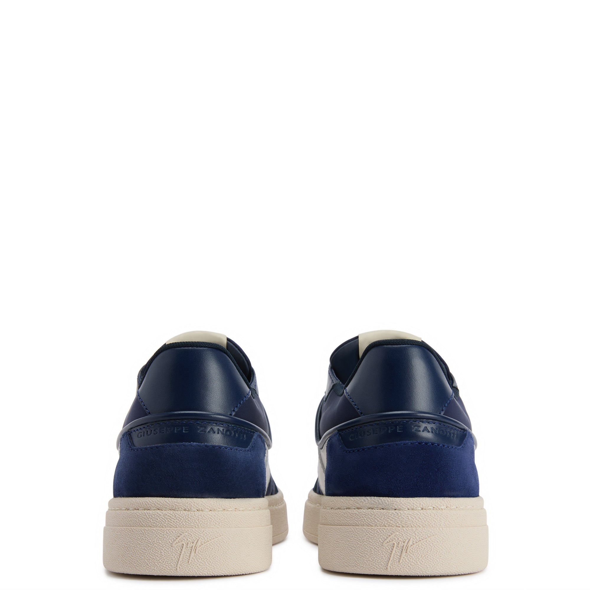 Giuseppe Zanotti Sneakers Z71 White Suede Top Blue/White