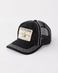 True Religion Concert Patch Big T Trucker Cap Black / Natural