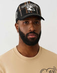 True Religion Plaid Trucker Cap Brown/Tan