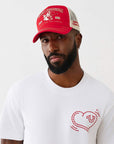 True Religion Varsity Trucker Cap Bordeaux / Dakota