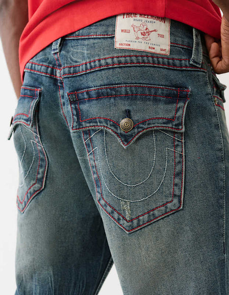 True Religion Ricky Sn Flap 34In Street Lights Dark Wash - AL