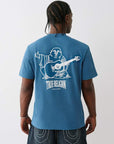 True Religion Ss Vintage Puff Buddha Tee Midnight
