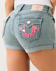 True Religion I Love True Jennie Short Flap Seastorm