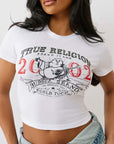 True Religion Og Crystal Buddha Bby Crew Tee Optic White