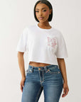 True Religion Embroidered Buddha Tee Optic White