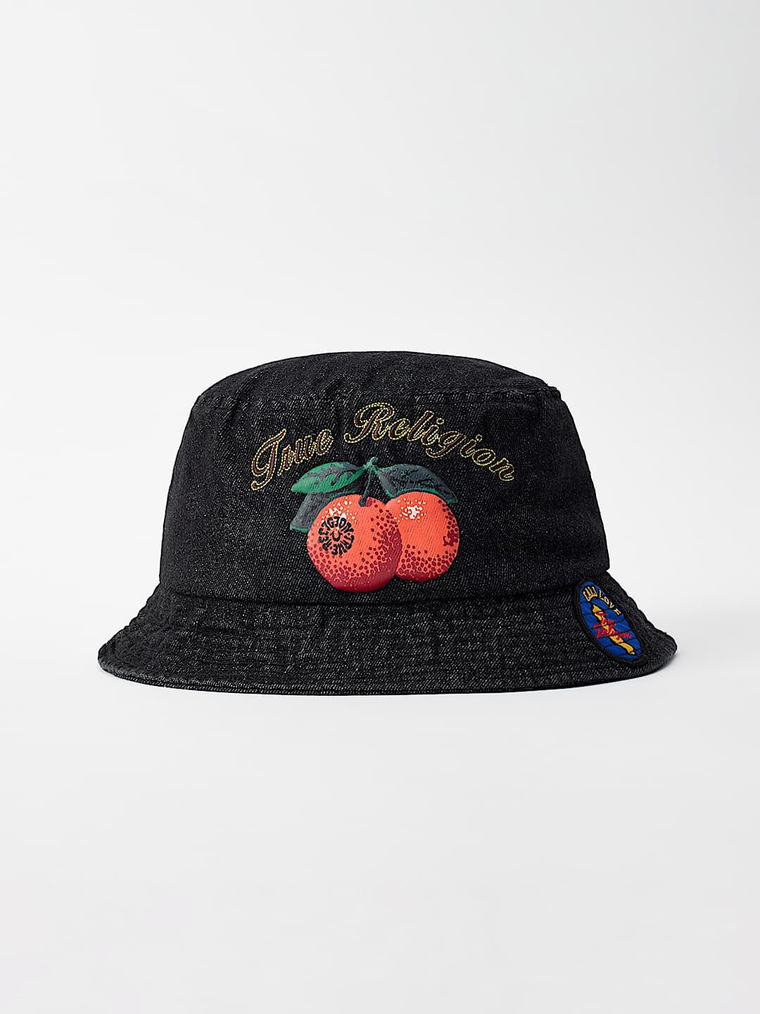 True Religion Bucket Hat Tr Fruit Jet Black