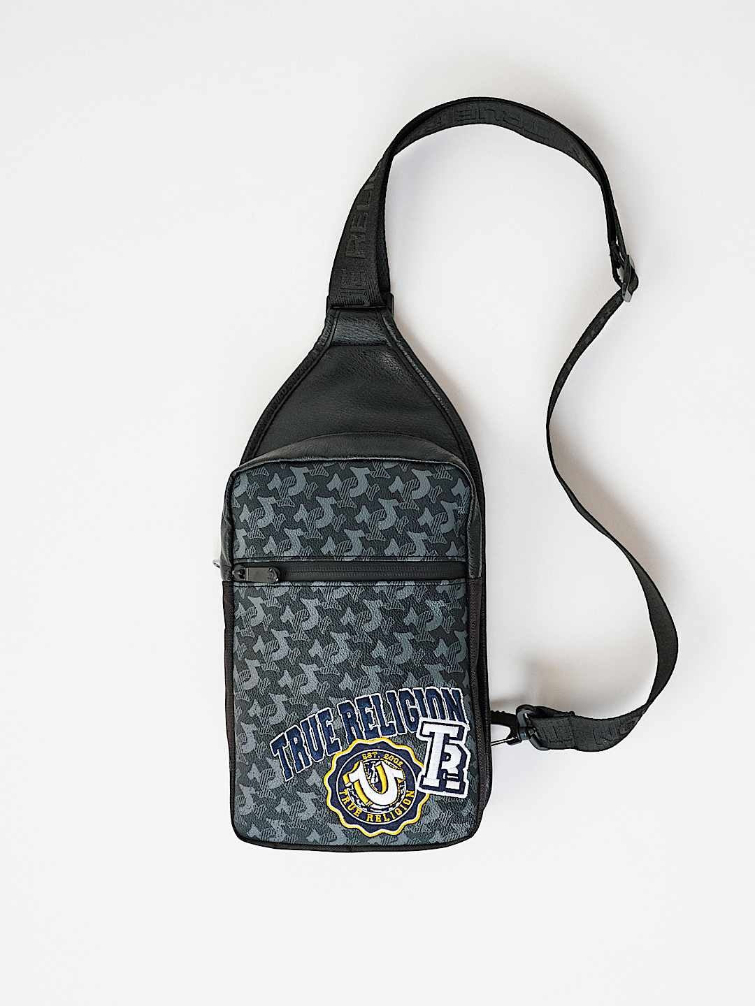 True Religion Bag Patch Sling Jet Black