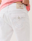 True Religion Geno Sn Flap Slim Optic White