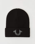 True Religion Crystal Beanie Jet Black