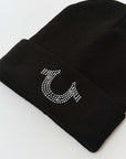 True Religion Crystal Beanie Jet Black